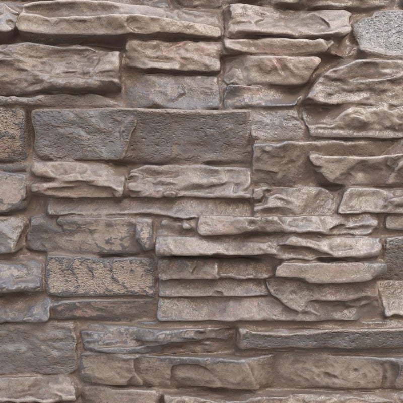 Ekena Millwork EverStone Canyon Ridge Faux Stone Panel, 45 3/4"W x 24 1/2"H x 1 1/4"D, Boardwalk Bay Color - Image 2